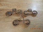Vintage Set Of Pocket   Barn Door Rollers
