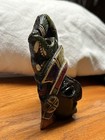 Hand Carved Painted Wood Tribal Decorative Wall Mask  Black multicolor 5 Inch
