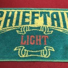 Rare Green   Yellow Vintage Chieftain Light - Pub Bar Beer Towel Breweriana 17    