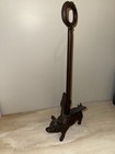 Vintage Cast Iron Pig Door Stop Antique