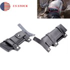 Straight Leather Belt Sheath For 7  Fixed Knife With Pouch Knives Sheath Black