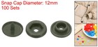 100 Set T5 Resin Plastic Snaps Glossy Round Fasteners No-sew Olive Green