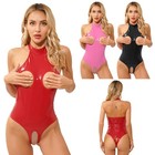 Us Womens Bodysuit Cutout Jumpsuit One Piece Leotards Hollow Out Nightwear Sexy