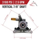 3100 Psi Upgraded Power Pressure Washer Pump Kit Homelite Ut80432 Ut80432a