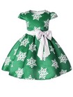 Green Size 7-8 Years Girls Birthday Party Dress Holiday Vacation Gown