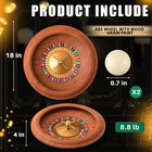 18 Inches Deluxe Casino Roulette Wheel Set  Abs Professional Roulette Set With D