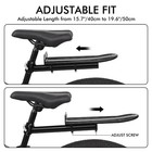 Bike Rear Rack  Adjustable Bike Cargo Rack With Quick Release Clamp Includes Tie