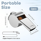 Whistle  Whistle For Coaches  Stainless Steel Whistles Coach 2 Pcs