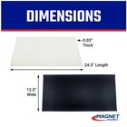 Flexible Magnetic Sheet White Vinyl Non Adhesive Diy Craft Car Sign 24 5 X 12