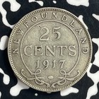 1917-c Newfoundland 25 Cents Lot t6911 Silver 
