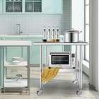 30x24 Inch Stainless Steel Work Table Restaurant Kitchen Food Prep Commercial