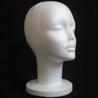 Female Styrofoam Mannequin Head Model For Wig Hair Glasses Display  White