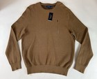 Nwt Polo Ralph Lauren Textured Cotton Crew Neck Sweater Brown Size  Xl Men   s