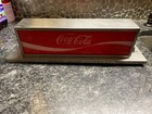 Coke Coca Cola Tin Soda Sign Light - Nice Condition   Measures 18  X 5  Tall
