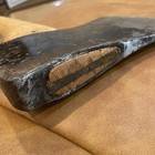 Full Size Axe With Beaver Tooth Handle And Handmade Leather Sheath