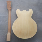Diy 6string 335 Electric Guitar Kit Flamed Maple Top Cr Part F Hole Set Neck