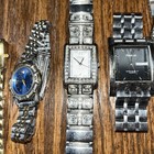 Lot Of 9 Watches Fossil Armitron Timex Geneva Pulsar Need Repair