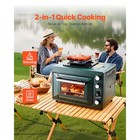 Uimoso Portable 2-in-1 Gas Camping Stove And Outdoor Oven With Adjustable Heat