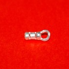 Wholesale Lots 1 3mm Hole Crimp End Caps Sterling Silver 925 For Chains  Cords