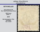 Seychelles - 1903   18c  Pale Yel   Green Rose    43  Kevii  Mhr -  Cat  5 25
