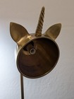 Rare Pottery Barn Kids The Emily   Meritt Unicorn Task Lamp Heavy Brass 