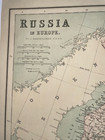 Western Russia 19th Century Bartholomew Large Antique Map