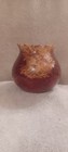 Wood Turned Vase Handcrafted Wood Art Barry Richardson Artist Signed 5  X 5 1 2 