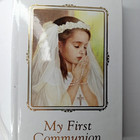 Roman Catholic  my First Communion book Mass Prayer Traditional Small Girl Gift