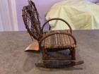 Boyds Bears Autumns Willow Rocking Chair Wood Heart Back