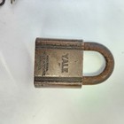 3 Vintage Yale Cast Brass Padlocks  1 Chateau Lock W Keys  Extra Skeleton Key
