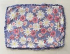 Pottery Barn Kids Standard Pillow Sham Big Colorful Daisy Flowers Print Ruffle 