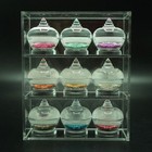 Set 9 Color Sarira Pra Tath Metal Sakayamuni Ancient Buddha Relics Pagoda Shelf