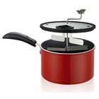 New  Zippy Pop Red 4 Quart Popcorn Popper And Roaster- Free Shipping 