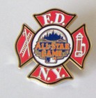 2013 Ny New York Mets All-star Game Logo Fdny Pin  Fire Department Mlb C46937