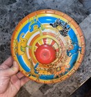 Vintage Schylling Metal Tin Toy Top Animals Merry Go Round Carousel