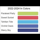 Stampin Up 2022-2024 In Color 6x6 Glimmer  Paper - 20 Sheets New Pack