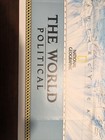 National Geographic 2001 The World Political   Physical Map  Folded  2 Sided