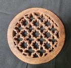 Teak Wood Round Trivet Dansk  Jens Quistaard  Mid-century Modern Vintage 