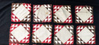 Antique 1850 Diamond In A Square Quilt Blocks