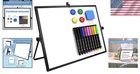 Large 16x12 Magnetic Dry Erase Whiteboard With Stand   Accessories Included
