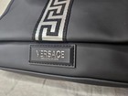 Versace Fragrances Institutional Pouch For Men Black Silver Toiletry Travel Bag
