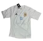 Messi Adidas Argentina Top Jersey  Size Youth Large  White Color