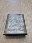 Vintage 1920s Twin Oaks Tobacco Embossed Round Top Pocket Tin - Empty