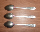 3 Dominick   Half Sterling Silver  Demitasse Spoons    Below Scrap   