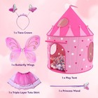 5-piece Princess Castle Girls Pop Up Play Tent   Dress Up Costume Bundle - Playh