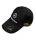 Mercedez-benz Amg Petronas Lewis Hamilton Puma Black Strapback Hat Cap Os Euc