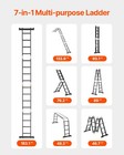 Multi-purpose Folding Ladder 7-in-1 4 Step 15 5ft With Scaffolding Plank