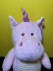 Kellytoy Plush Unicorn Rattle Pink Toy Corduroy Ribbed Tummy 20    Stuffed Animal