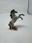 Hagen Ranaker England Rearing Horse Figurine - Glossy Gray   Black Porcelain 5   