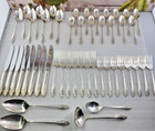 Vintage 49 Piece Oneida Community Evening Star Silverplate-free Shipping 